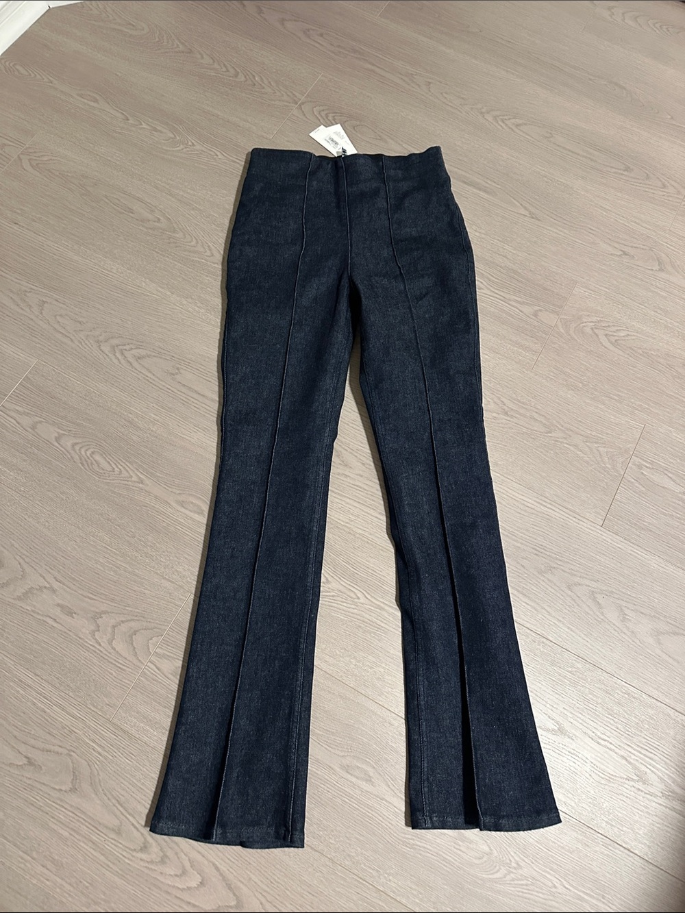SPANX Dark Blue Flare Jeans Wide Leg